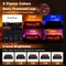 23 Inch Black Infrared Quartz Electric Fireplace Pinewood Log Heater with Adjustable Flame